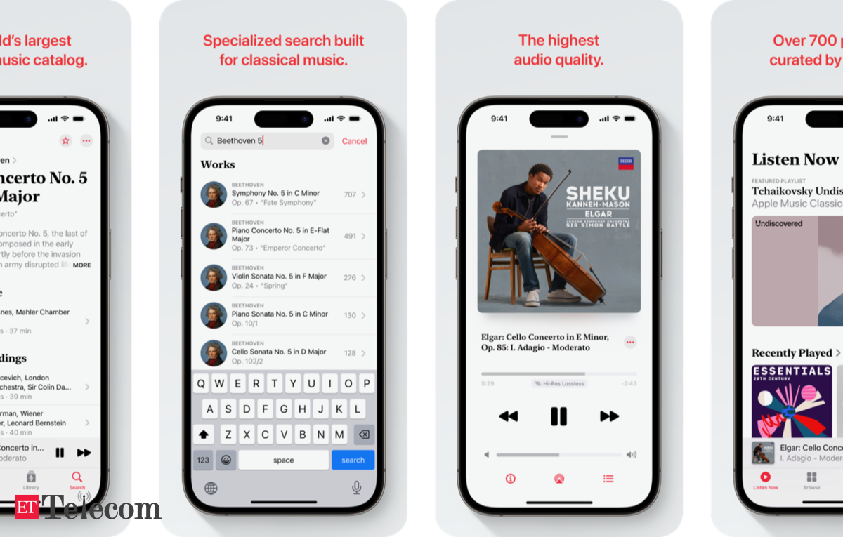 Apple To Launch App For Classical Music With Spatial Audio Feature On March 28 Et Telecom 4445